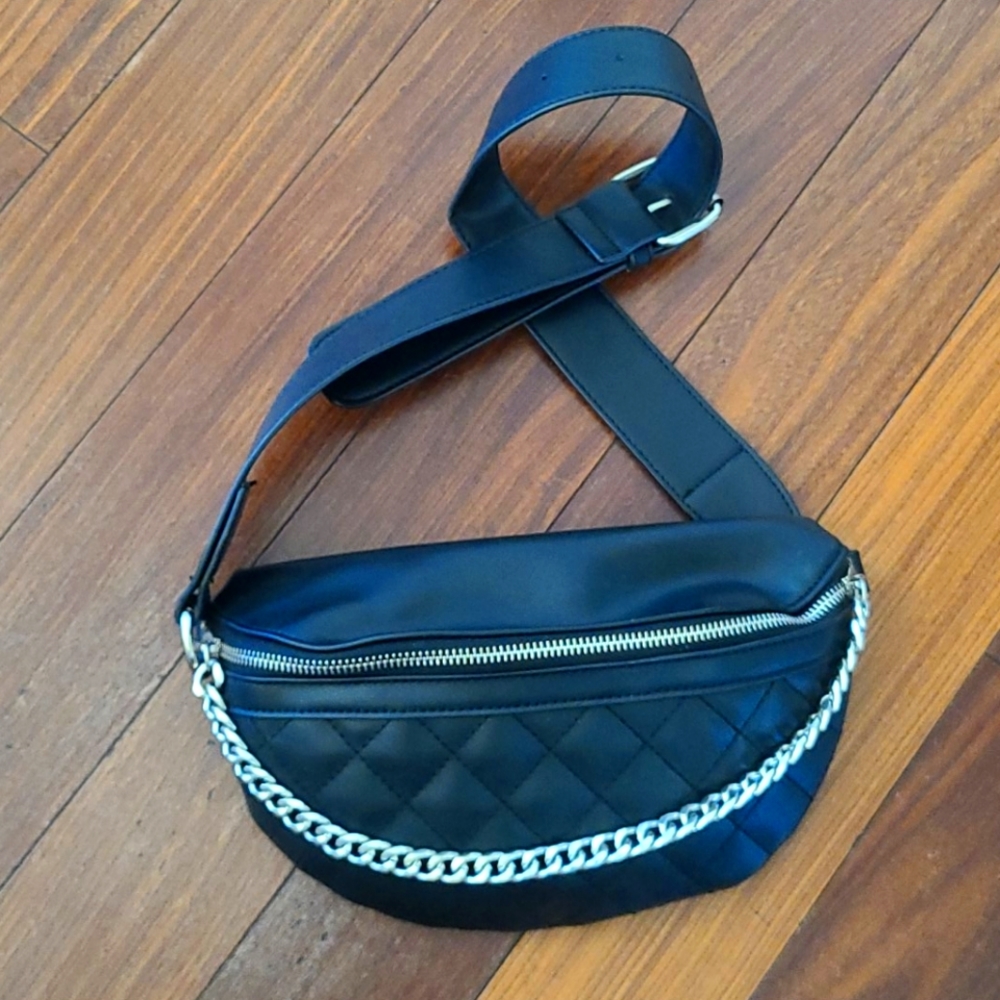 Call It Spring black fanny pack